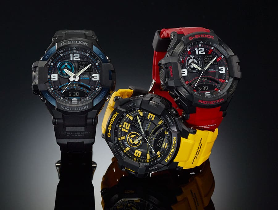 GA-1000 Reloj G-Shock Pulsera de Resina para Hombre Doble hora