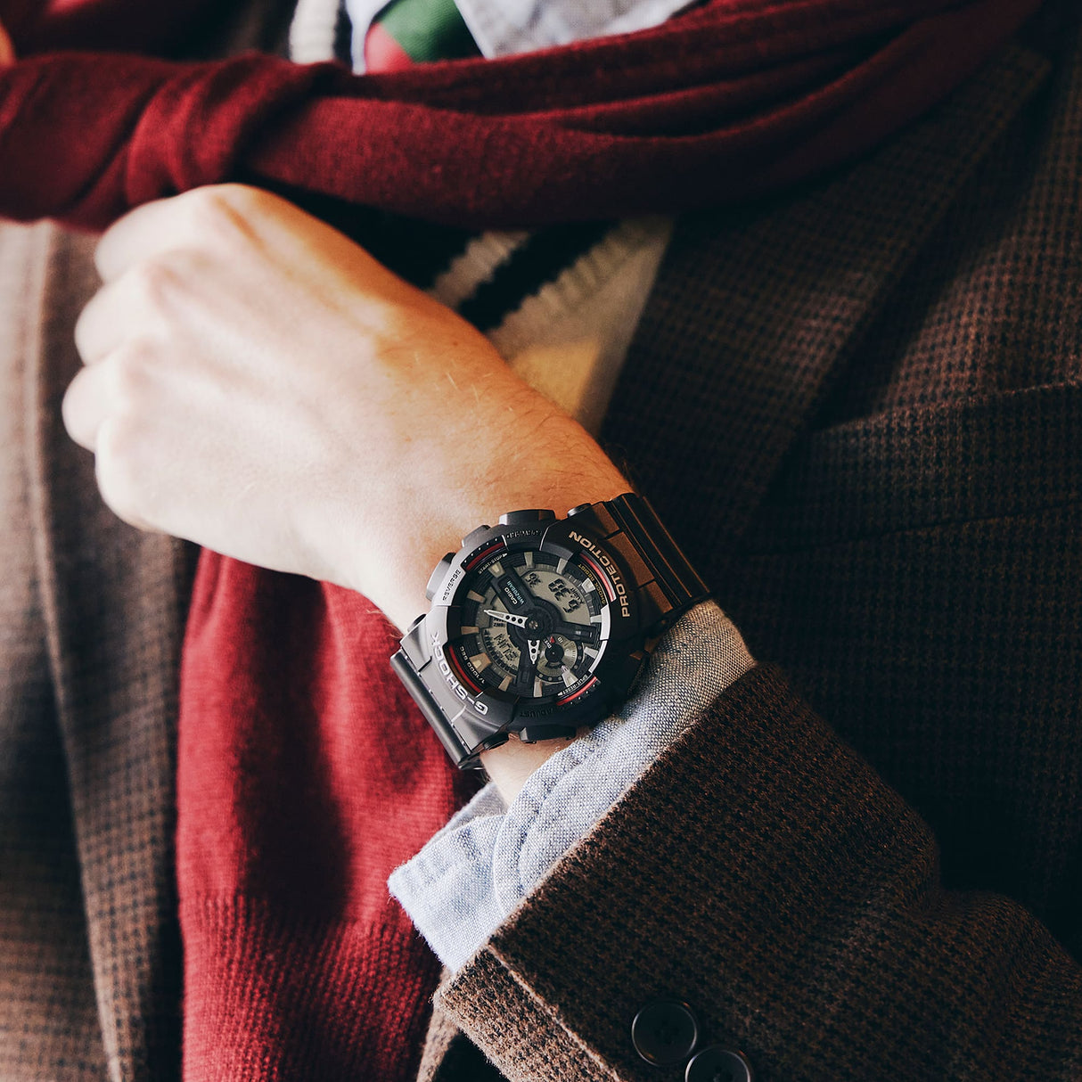 GA-110 Reloj G-Shock Pulsera de Resina para Hombre Doble hora