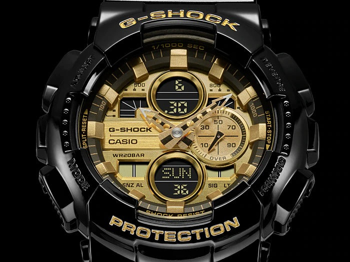 GA-140 Reloj G-Shock Pulsera de Goma para Hombre Doble hora