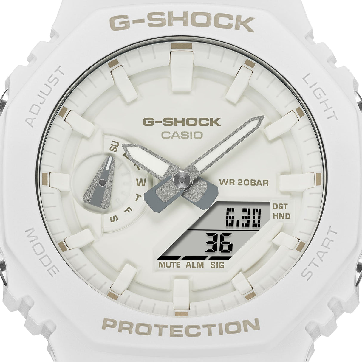 GA-2100 Reloj G-Shock Pulsera de Caucho para Hombre Doble hora