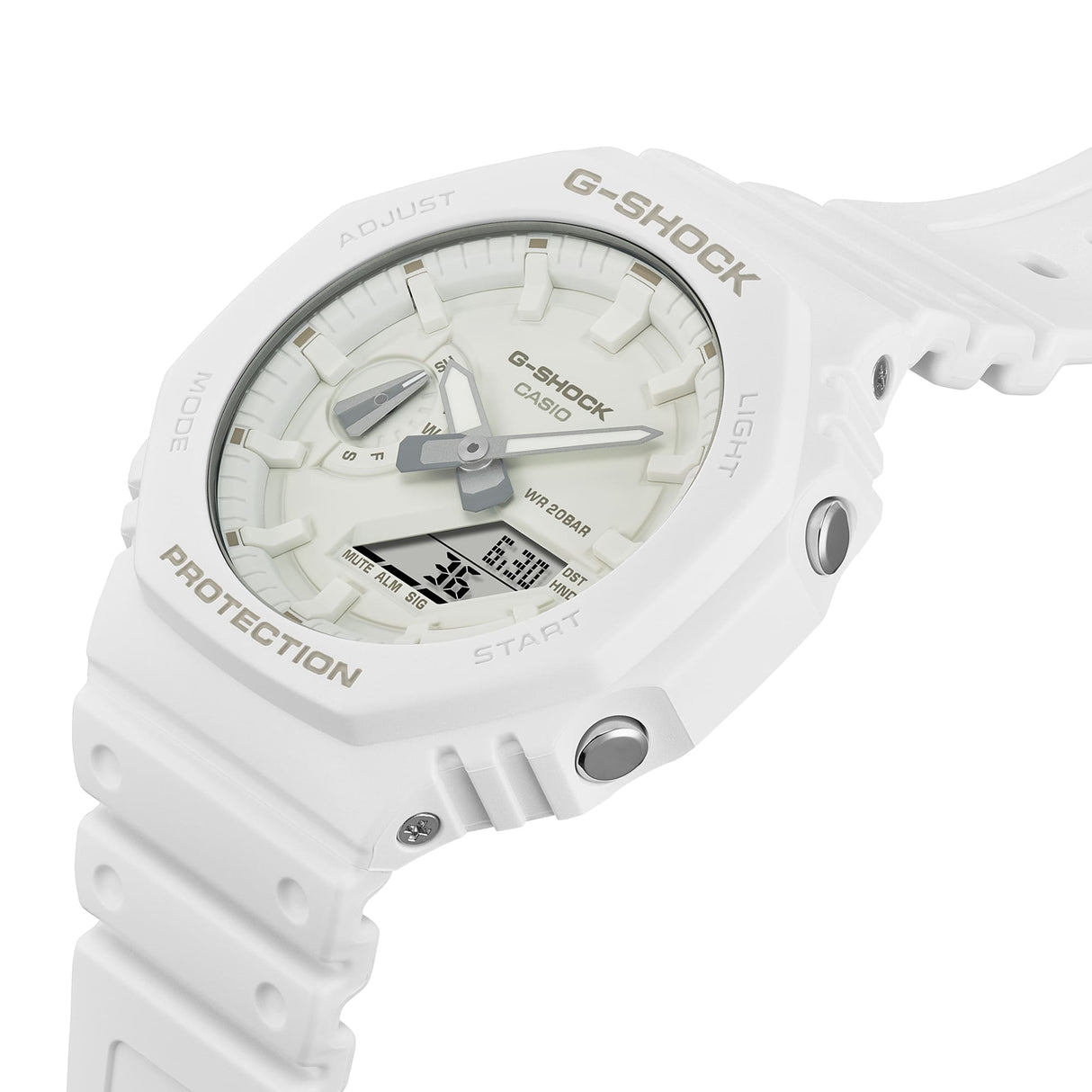 GA-2100 Reloj G-Shock Pulsera de Caucho para Hombre Doble hora