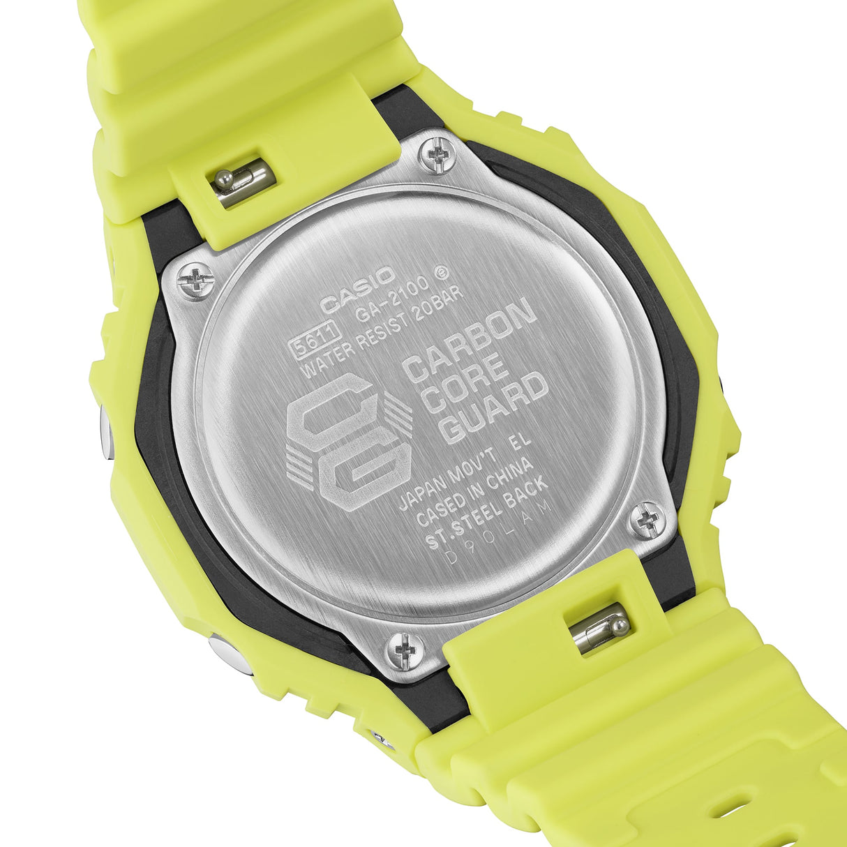 GA-2100 Reloj G-Shock Pulsera de Caucho para Hombre Doble hora