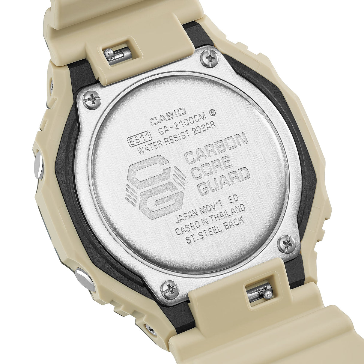 GA-2100 Reloj G-Shock Pulsera de Caucho para Hombre Doble hora