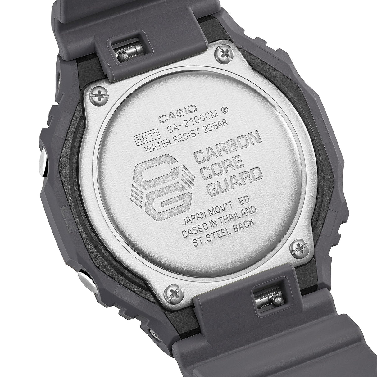 GA-2100 Reloj G-Shock Pulsera de Caucho para Hombre Doble hora