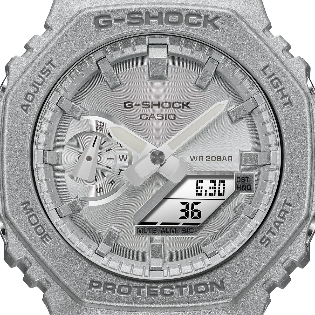 GA-2100 Reloj G-Shock Pulsera de Caucho para Hombre Doble hora