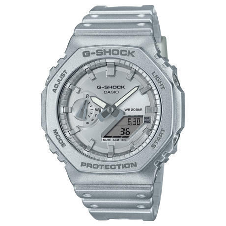 GA-2100 Reloj G-Shock Pulsera de Caucho para Hombre Doble hora