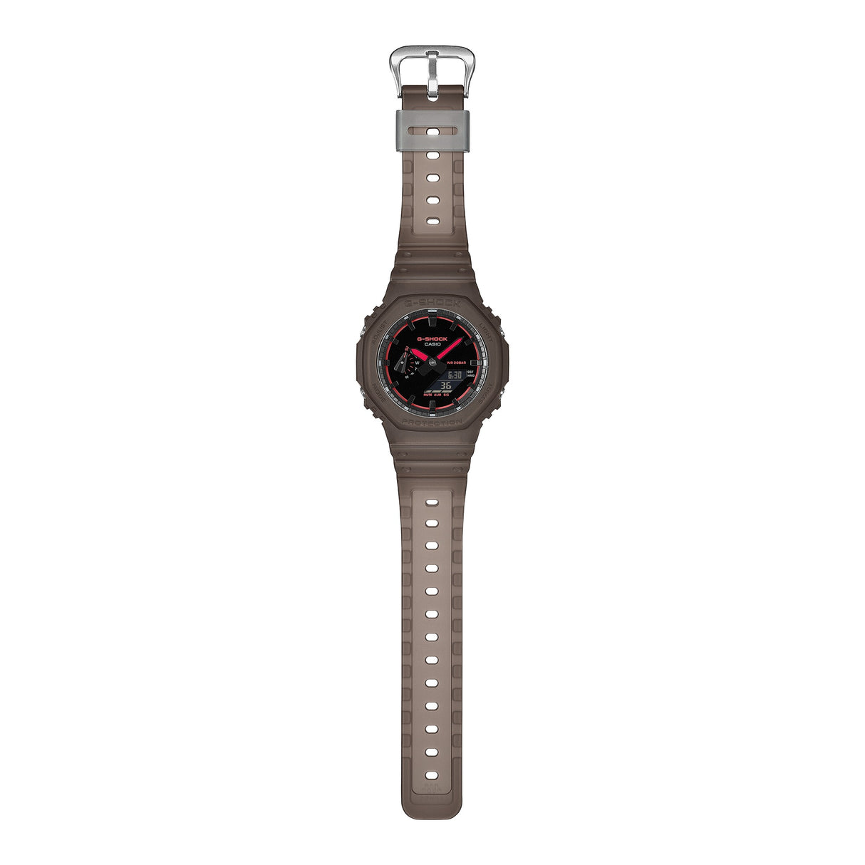 GA-2100 Reloj G-Shock Pulsera de Caucho para Hombre Doble hora