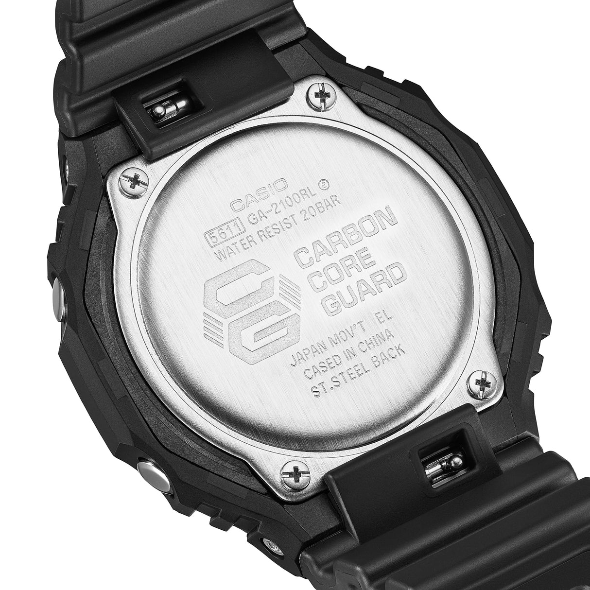 GA-2100 Reloj G-Shock Pulsera de Caucho para Hombre Doble hora