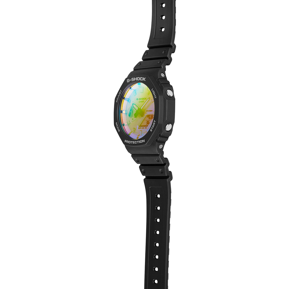 GA-2100 Reloj G-Shock Pulsera de Caucho para Hombre Doble hora