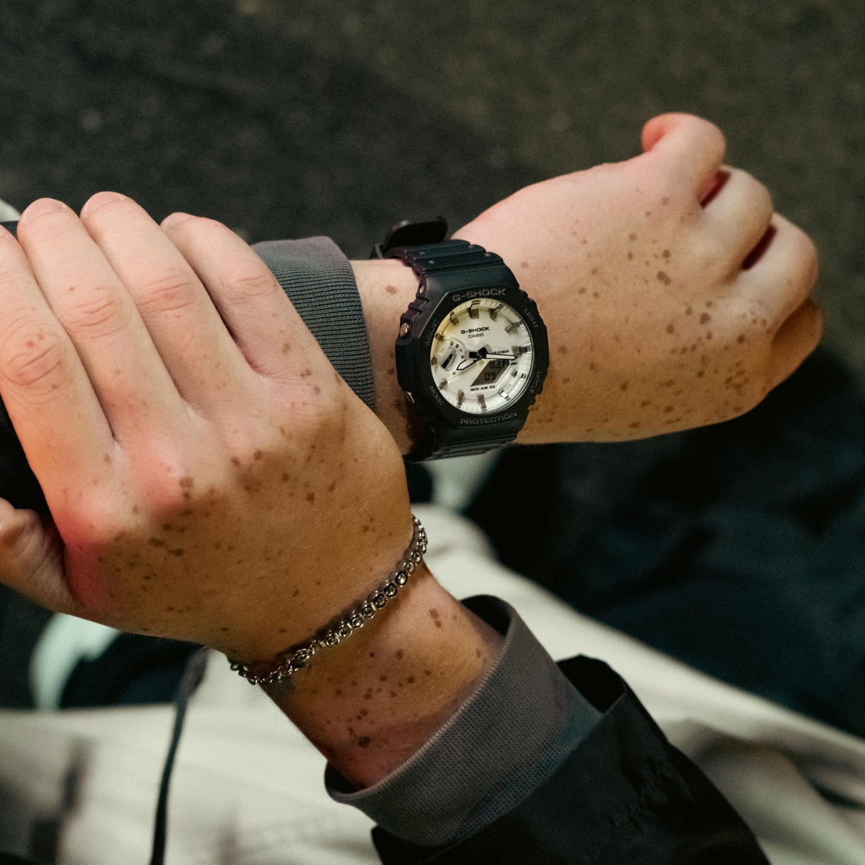 GA-2100 Reloj G-Shock Pulsera de Caucho para Hombre Doble hora