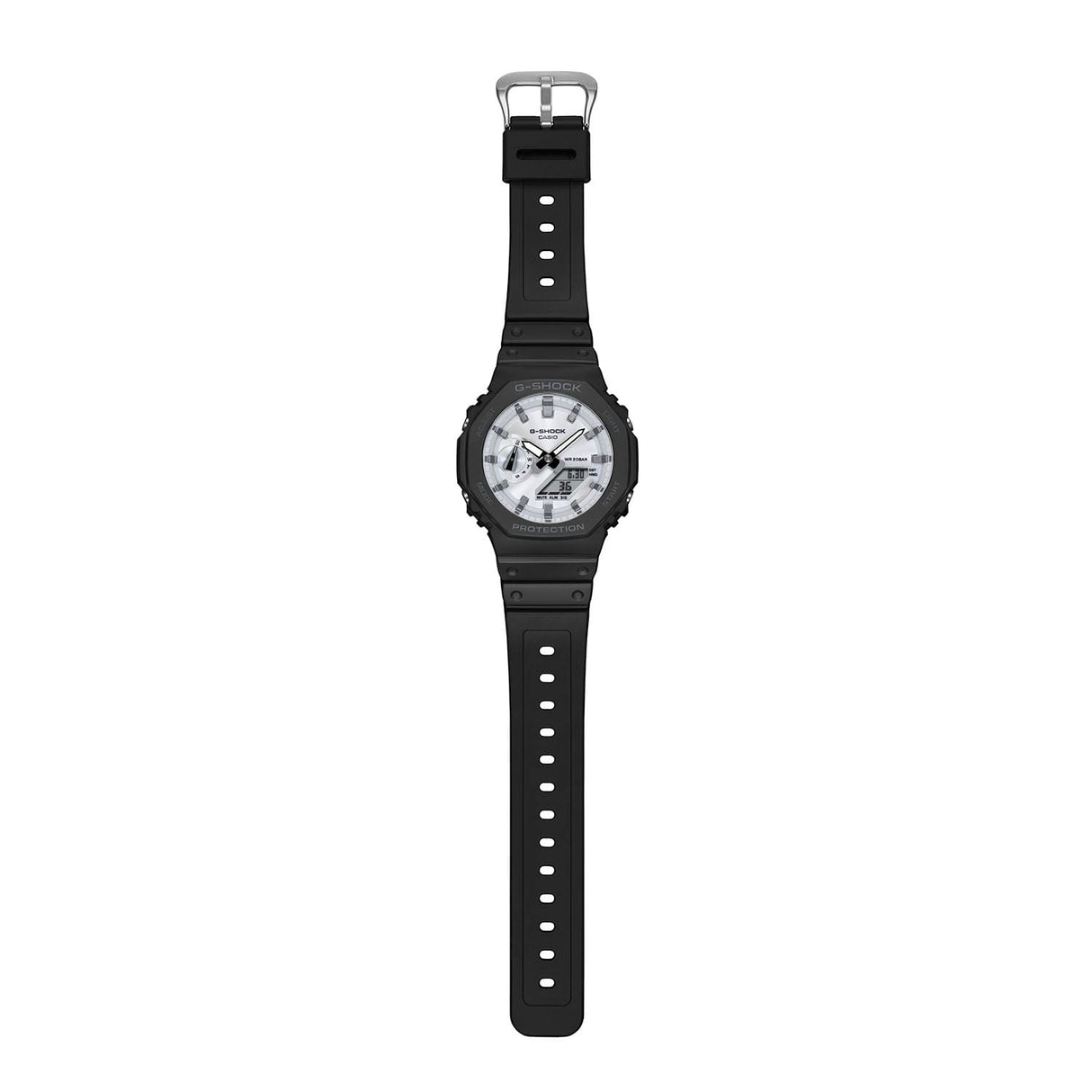 GA-2100 Reloj G-Shock Pulsera de Caucho para Hombre Doble hora