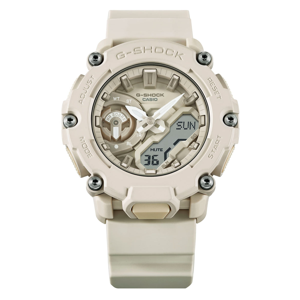 GA-2100 Reloj G-Shock Pulsera de Caucho para Hombre Doble hora