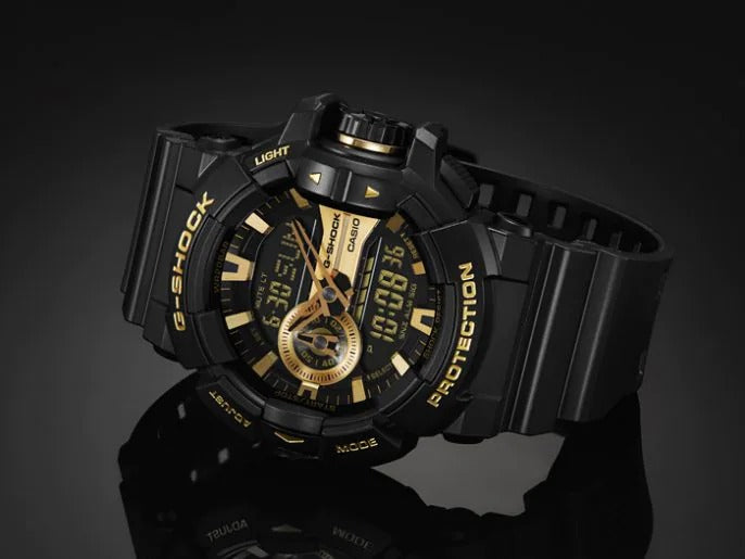 GA-400 Reloj G-Shock Pulsera de Caucho para Hombre Doble hora