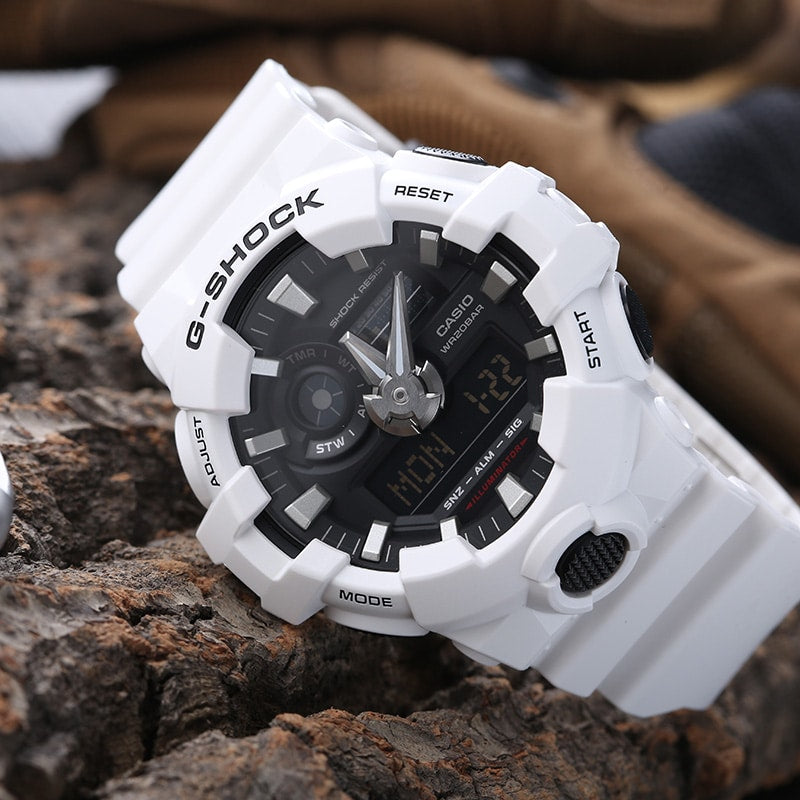 GA-700 Reloj G-Shock Pulsera de Caucho para Hombre Doble hora