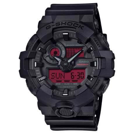 GA-700 Reloj G-Shock Pulsera de Caucho para Hombre Doble hora