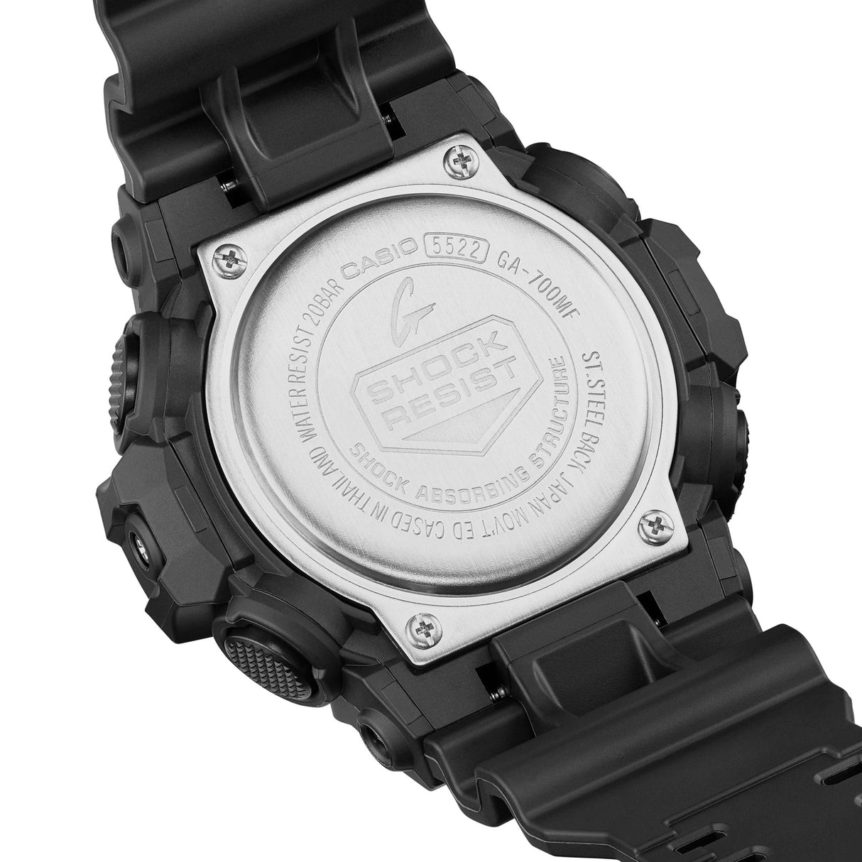 GA-700 Reloj G-Shock Pulsera de Caucho para Hombre Doble hora