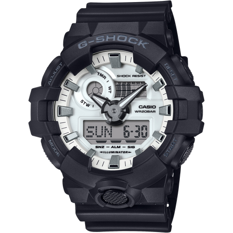 GA-700 Reloj G-Shock Pulsera de Caucho para Hombre Doble hora