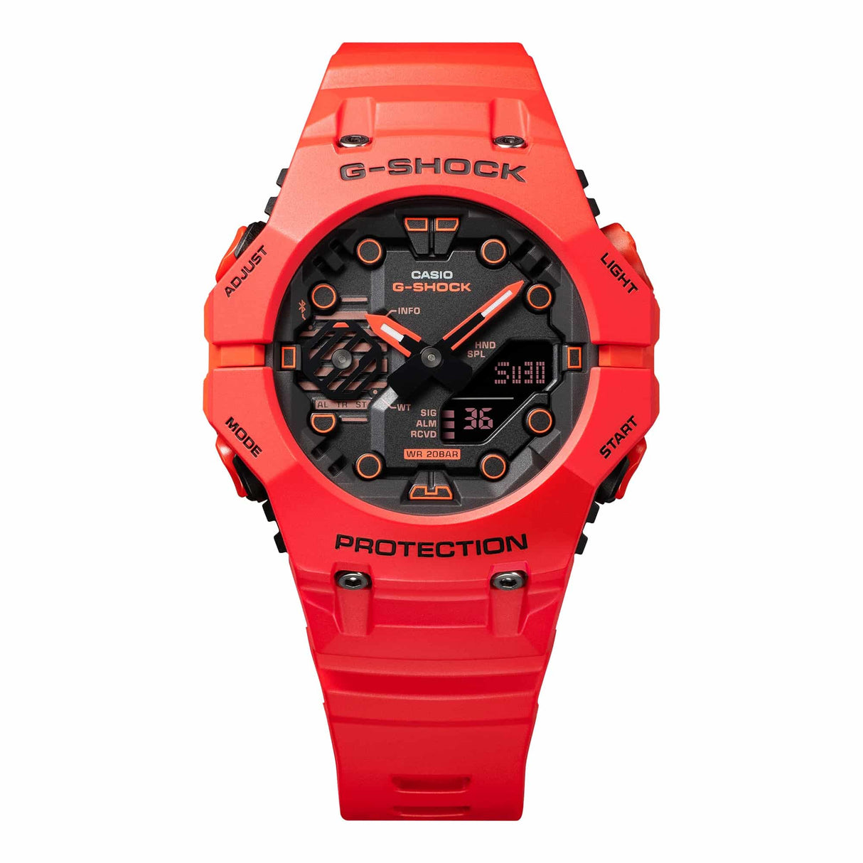 GA-B001 Reloj G-Shock Pulsera de Resina para Hombre Doble hora Bluetooth