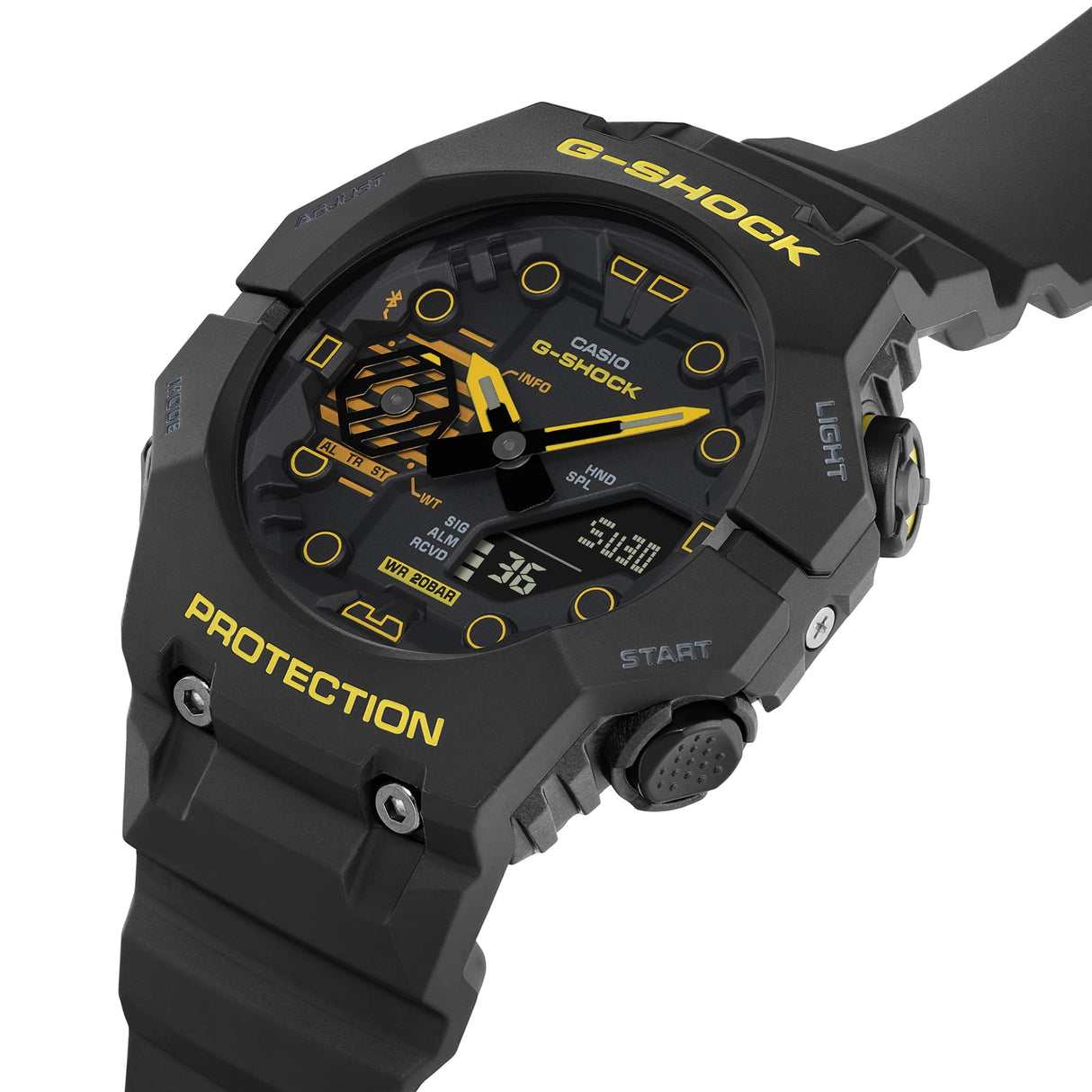 GA-B001 Reloj G-Shock Pulsera de Resina para Hombre Doble hora Bluetooth