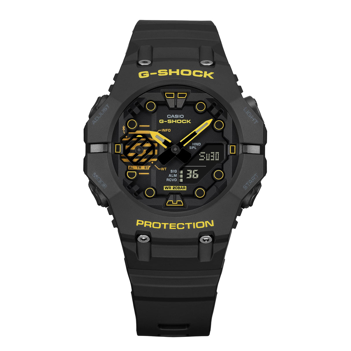 GA-B001 Reloj G-Shock Pulsera de Resina para Hombre Doble hora Bluetooth
