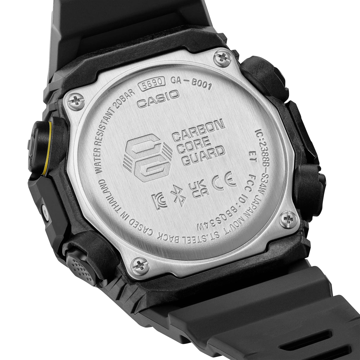 GA-B001 Reloj G-Shock Pulsera de Resina para Hombre Doble hora Bluetooth