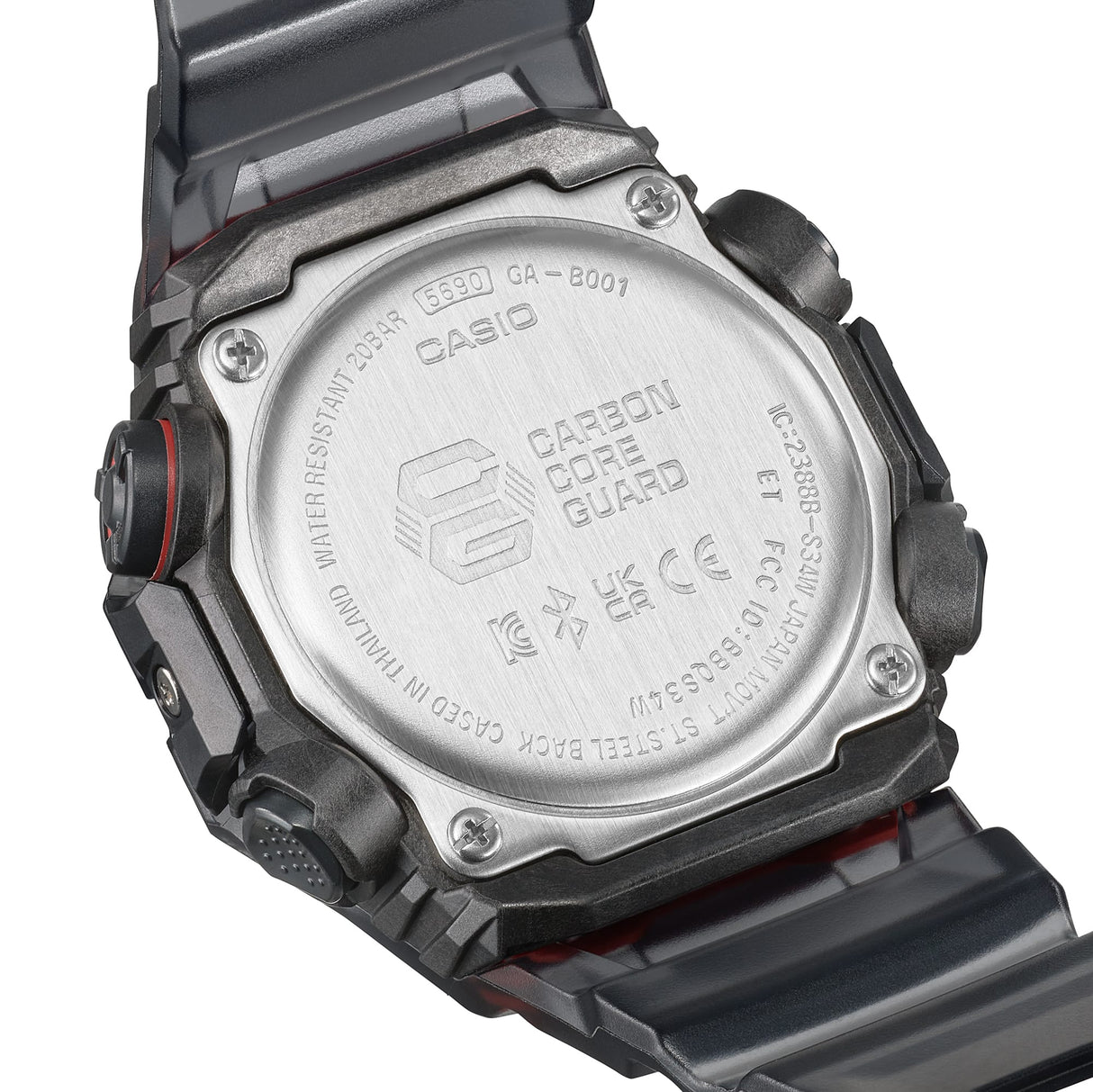 GA-B001 Reloj G-Shock Pulsera de Resina para Hombre Doble hora Bluetooth