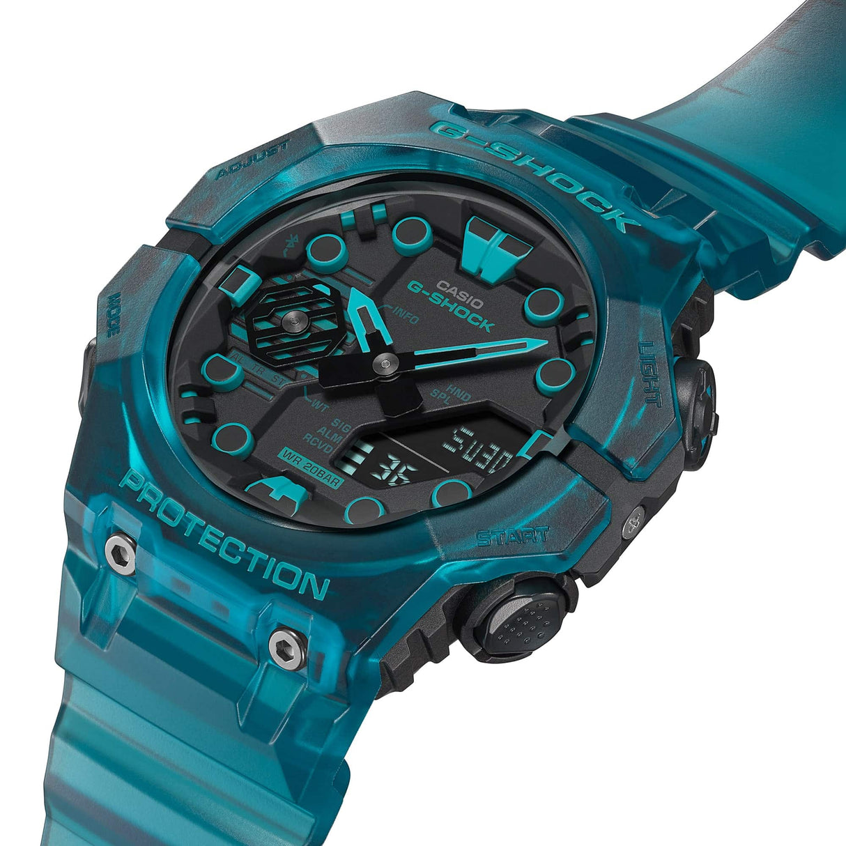 GA-B001 Reloj G-Shock Pulsera de Resina para Hombre Doble hora Bluetooth