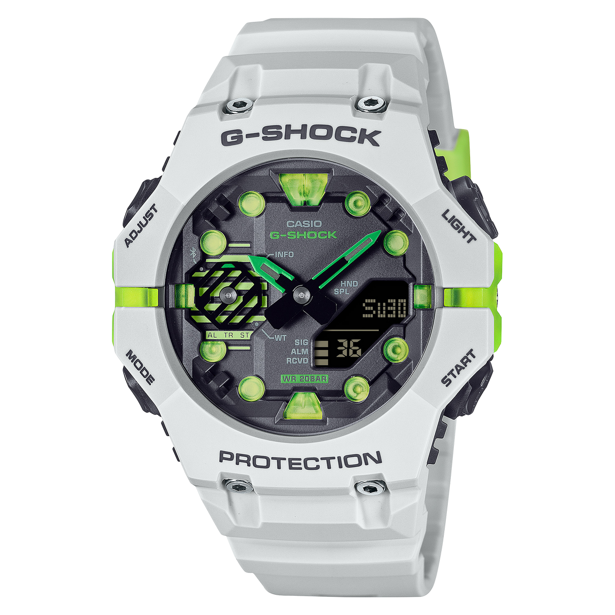 GA-B001 Reloj G-Shock Pulsera de Resina para Hombre Doble hora Bluetooth