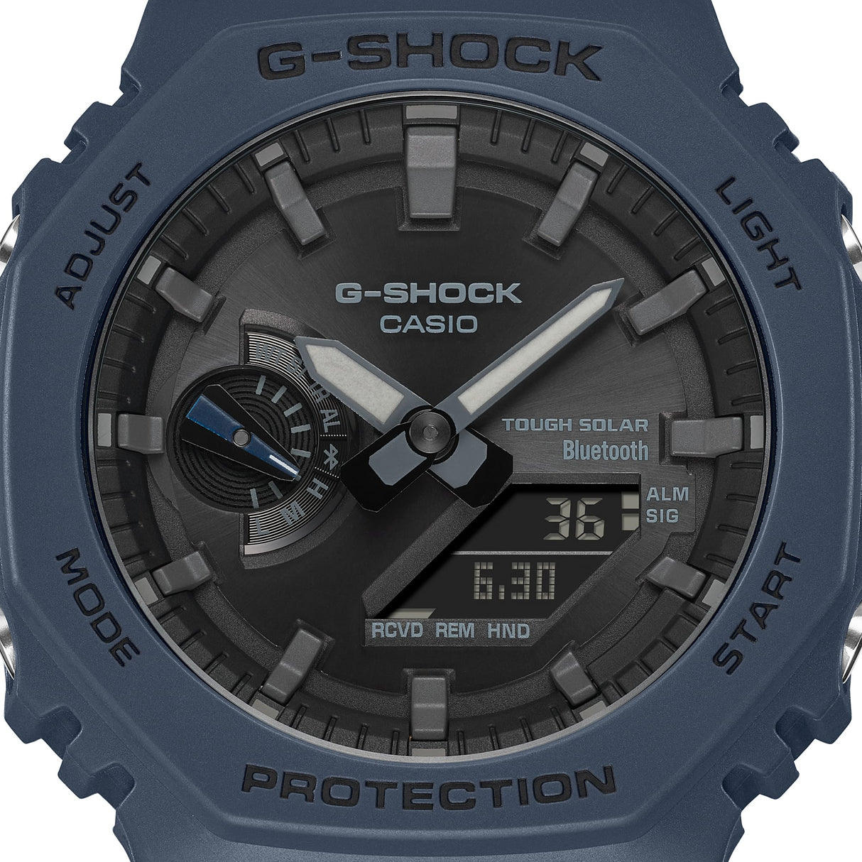 GA-B2100 Reloj G-Shock Pulsera de Goma para Hombre Doble hora Bluetooth