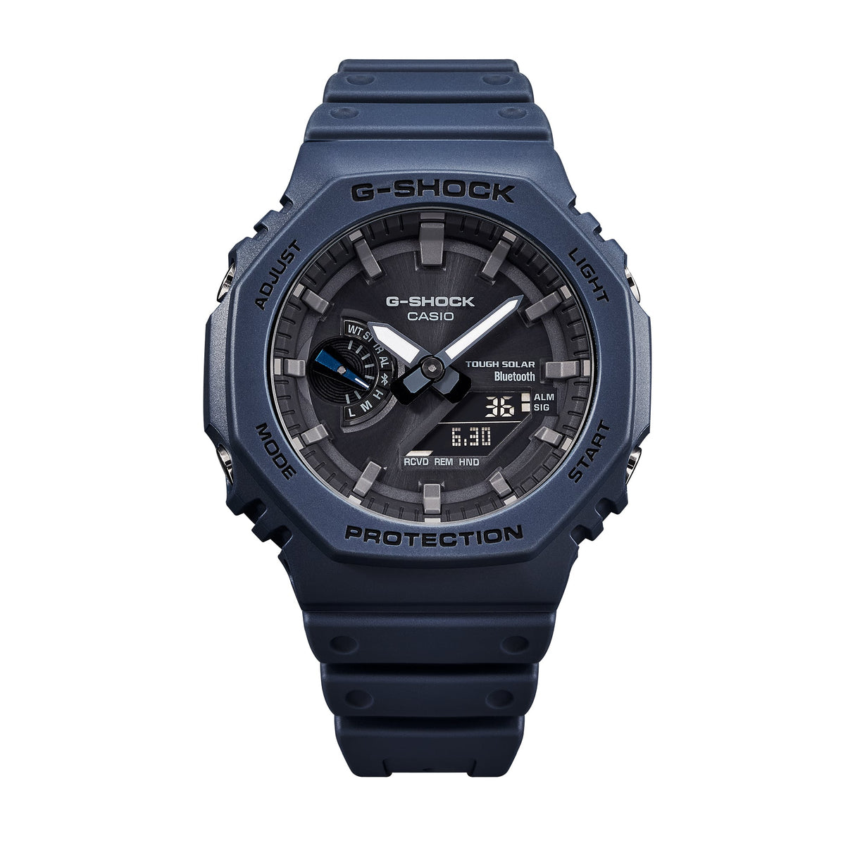 GA-B2100 Reloj G-Shock Pulsera de Goma para Hombre Doble hora Bluetooth
