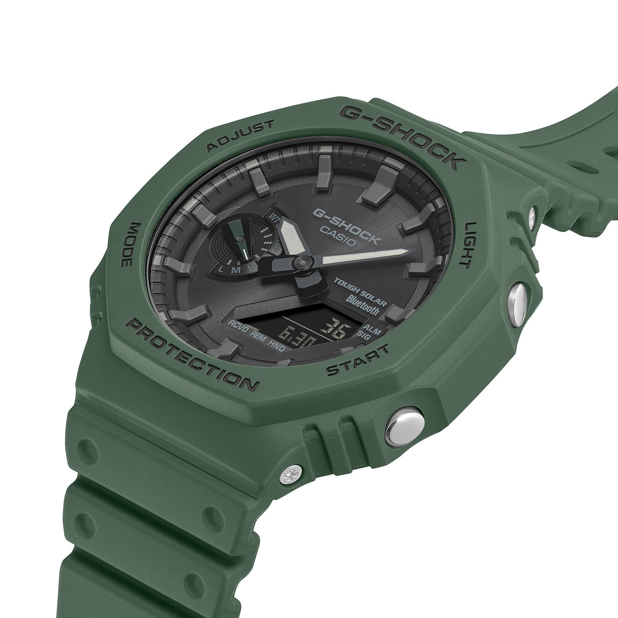 GA-B2100 Reloj G-Shock Pulsera de Goma para Hombre Doble hora Bluetooth