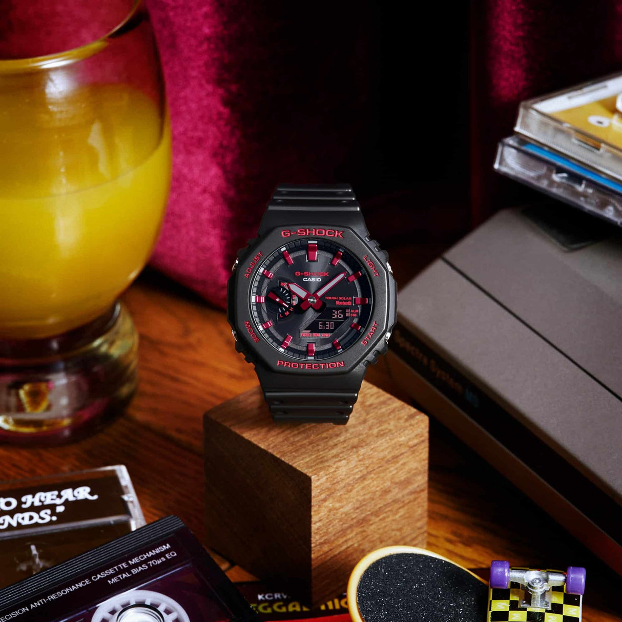 GA-B2100 Reloj G-Shock Pulsera de Goma para Hombre Doble hora Bluetooth