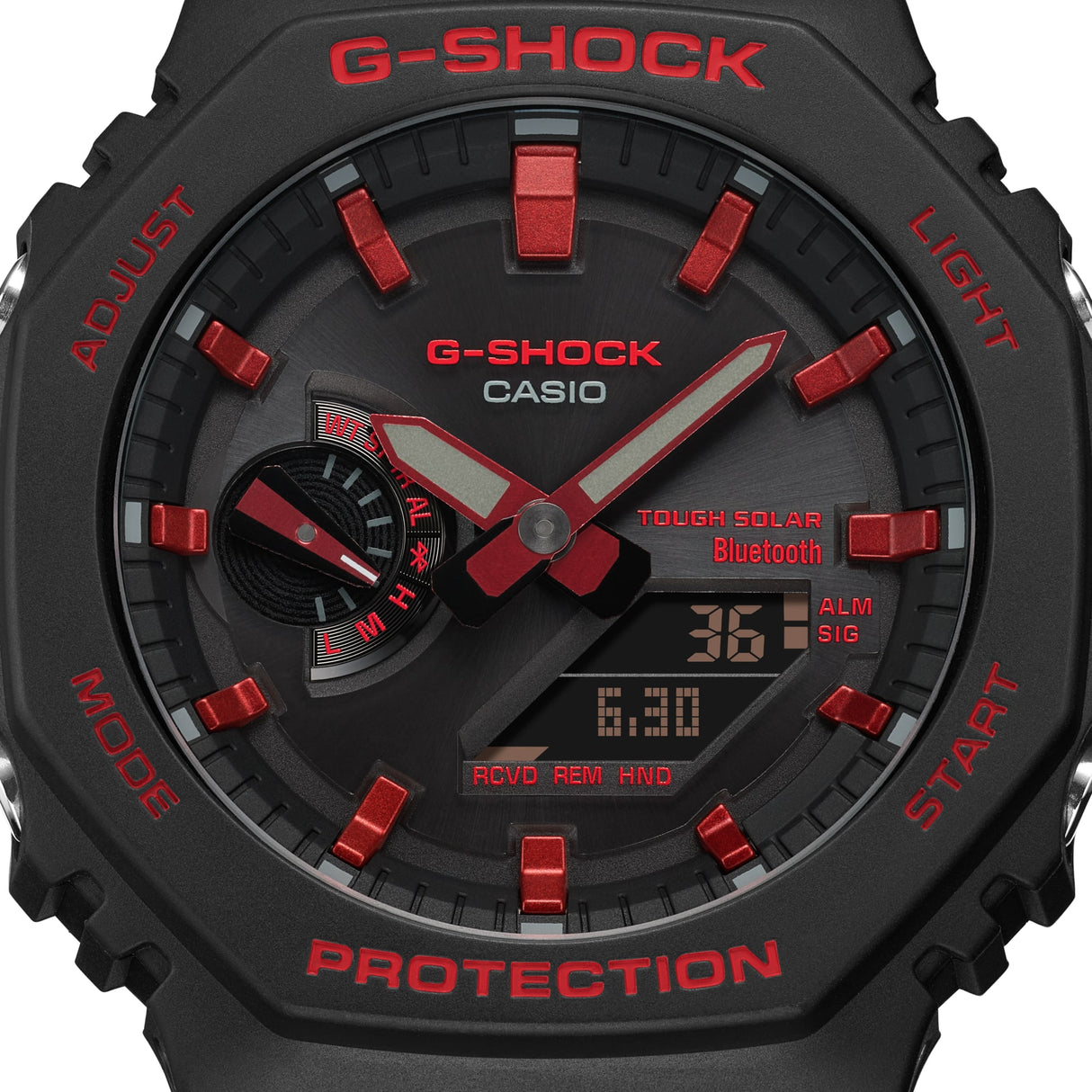 GA-B2100 Reloj G-Shock Pulsera de Goma para Hombre Doble hora Bluetooth