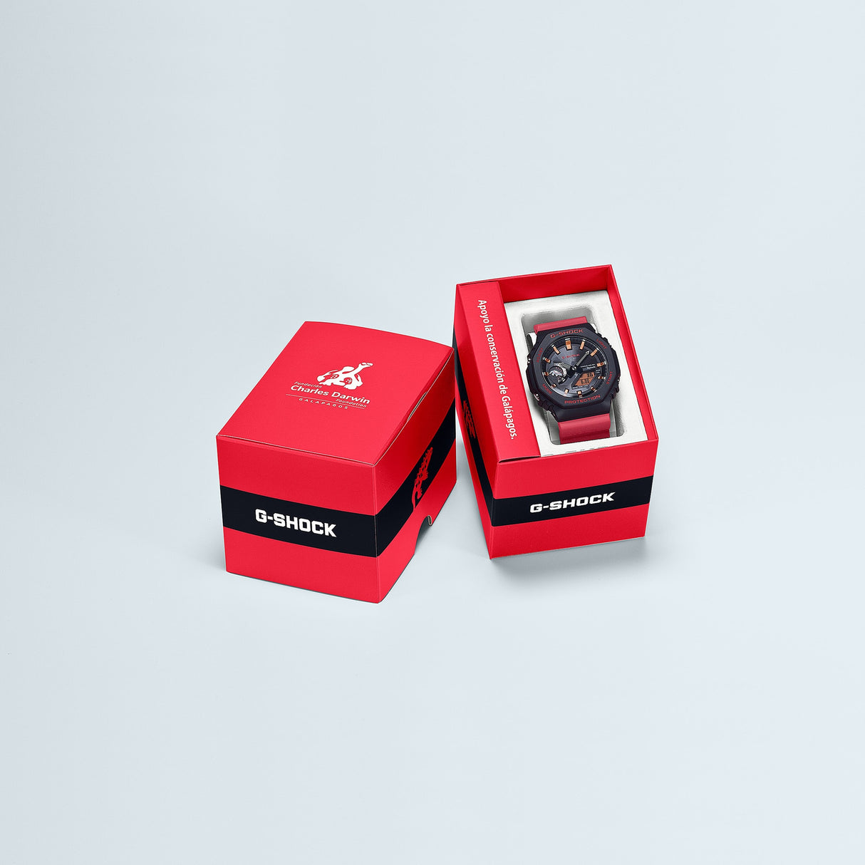 GA-B2100CD-1A4 G-Shock Galápagos Fundación Charles Darwin Reloj de caballero correa de resina doble hora