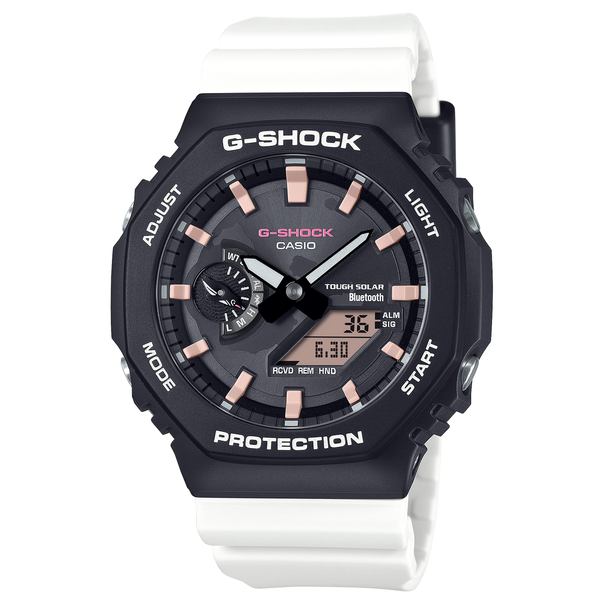 GA-B2100 Reloj G-Shock Pulsera de Goma para Hombre Doble hora Bluetooth
