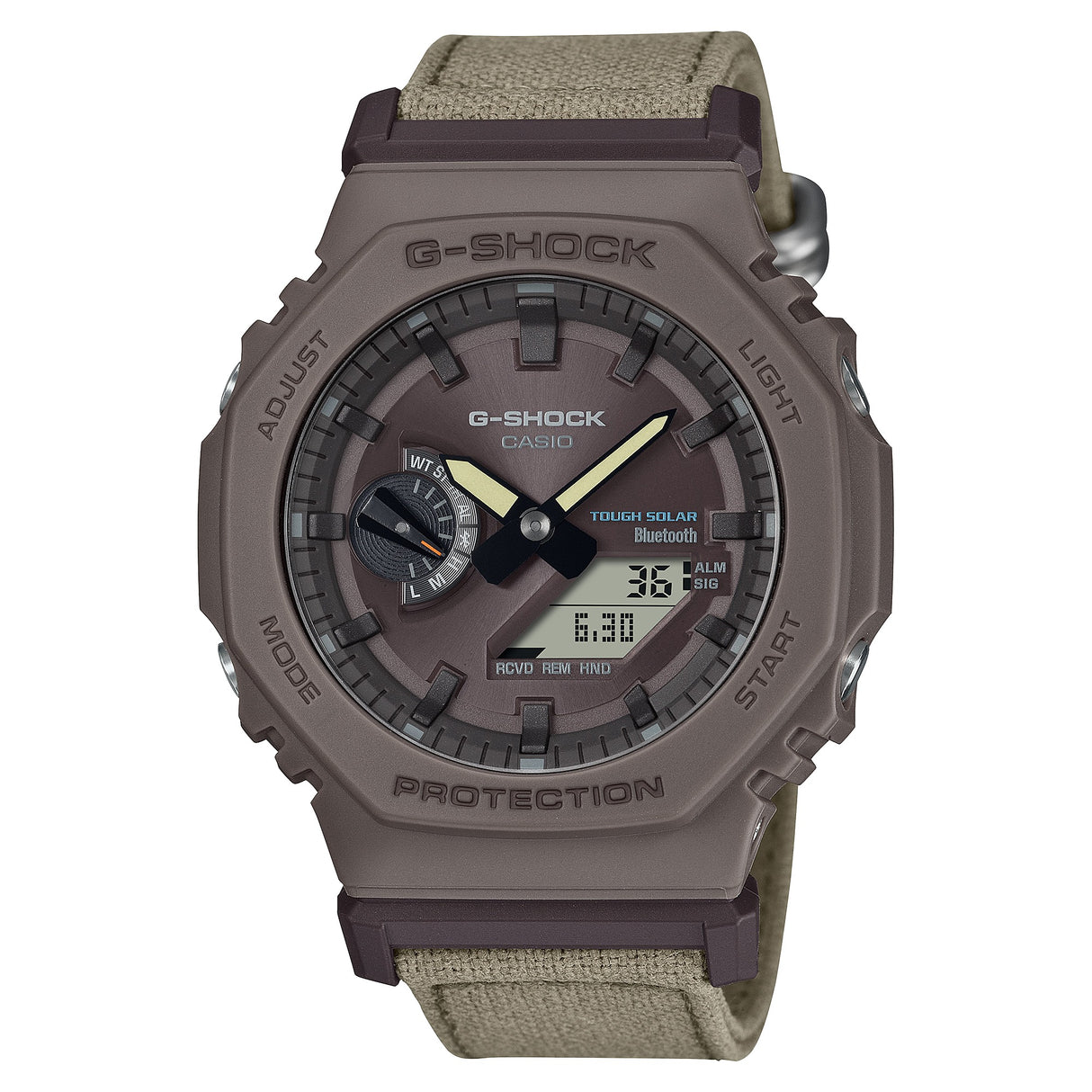 GA-B2100 Reloj G-Shock Pulsera de Goma para Hombre Doble hora Bluetooth
