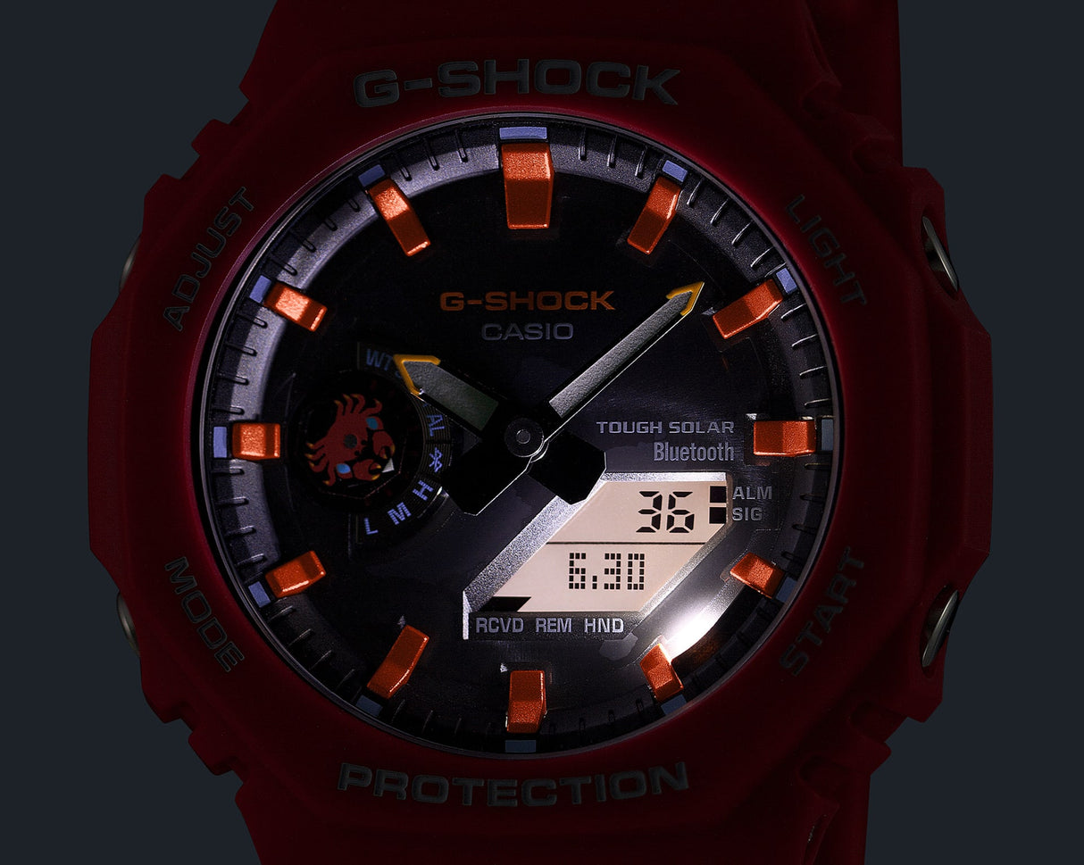 GA-B2100DF-1A Reloj G-Shock x Charles Darwin Foundation de hombre pulsera de resina Bluetooth