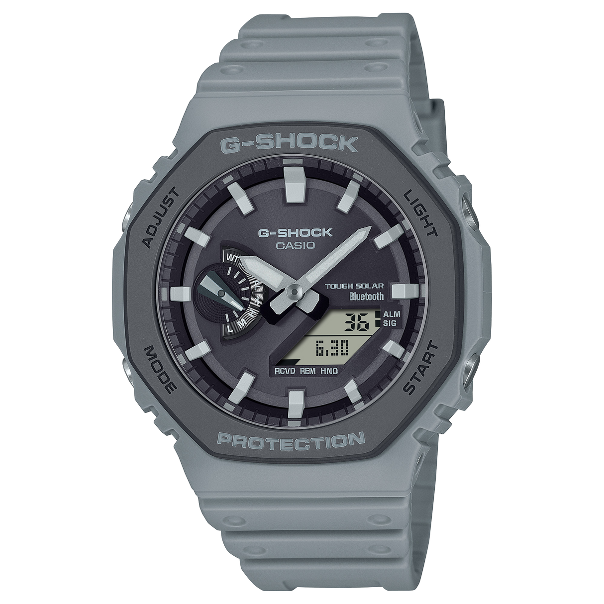 GA-B2100 Reloj G-Shock Pulsera de Goma para Hombre Doble hora Bluetooth