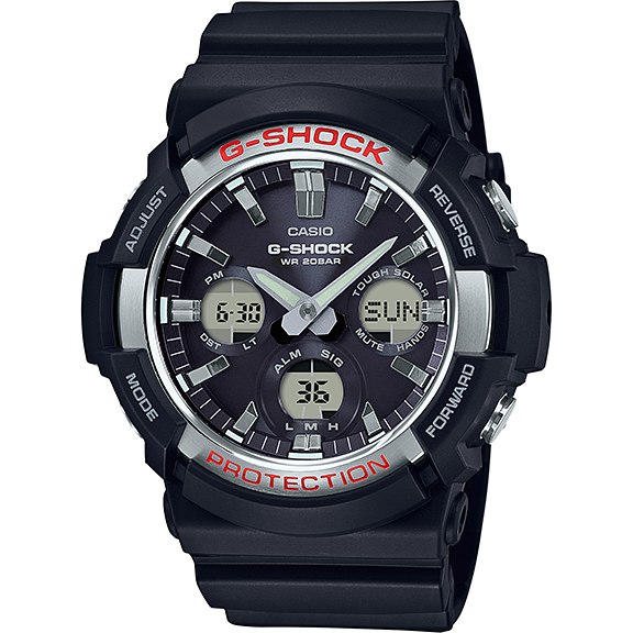 GAS-100 Reloj G-Shock de hombre correa de caucho 42 mm