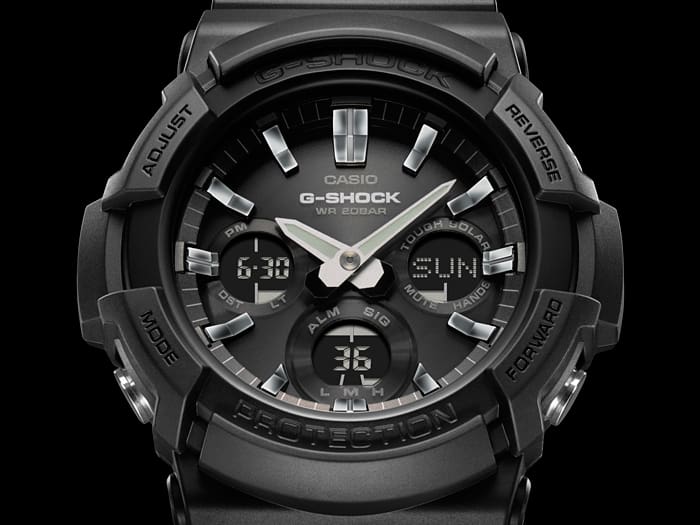 GAS-100 Reloj G-Shock de hombre correa de caucho 42 mm
