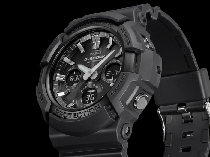 GAS-100 Reloj G-Shock de hombre correa de caucho 42 mm