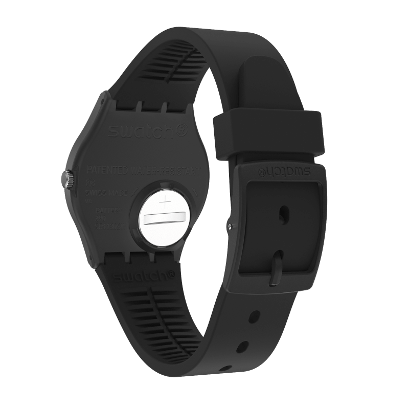 GB757 Reloj Swatch Over Black de hombre pulsera de resina 34 mm