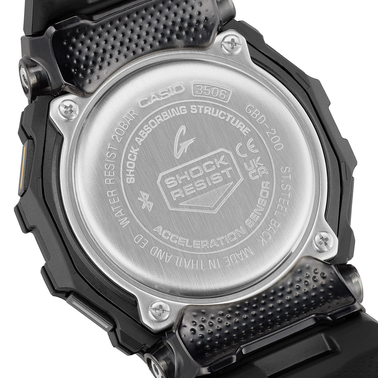 GBD-200 Reloj G-Shock Pulsera de Caucho para Hombre Digital Bluetooth
