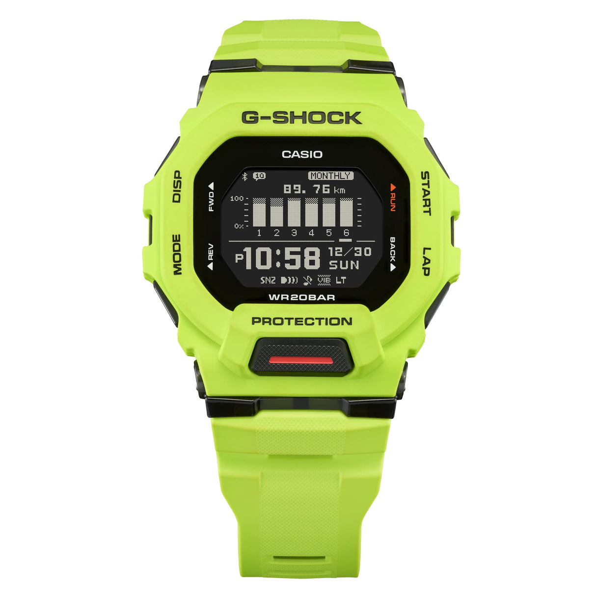 GBD-200 Reloj G-Shock Pulsera de Caucho para Hombre Digital Bluetooth