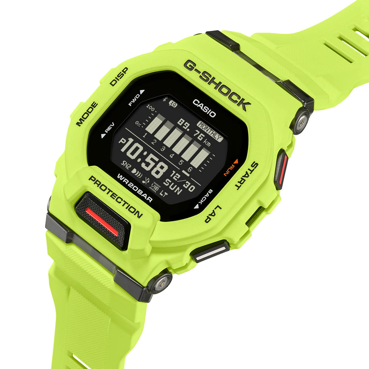 GBD-200 Reloj G-Shock Pulsera de Caucho para Hombre Digital Bluetooth