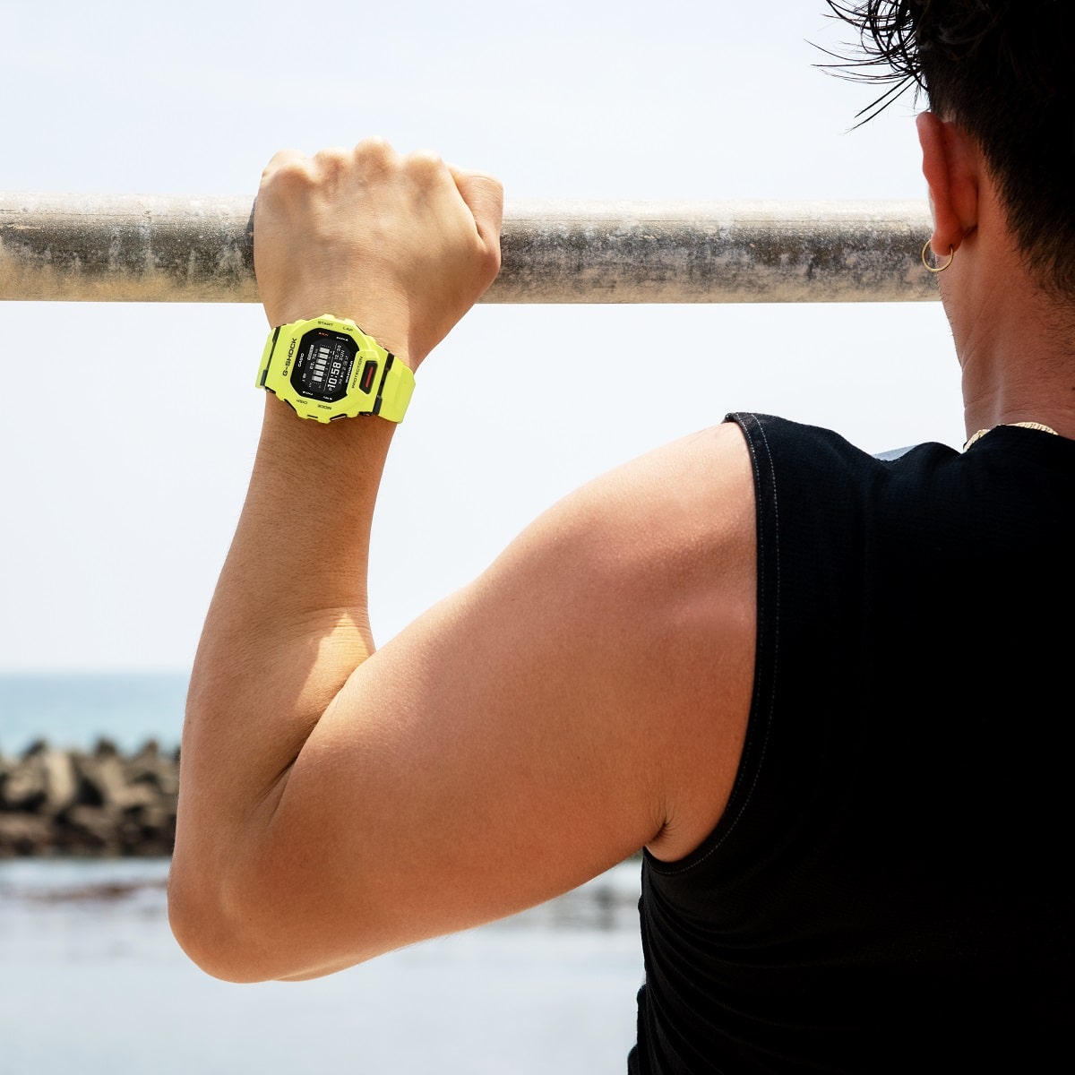 GBD-200 Reloj G-Shock Pulsera de Caucho para Hombre Digital Bluetooth