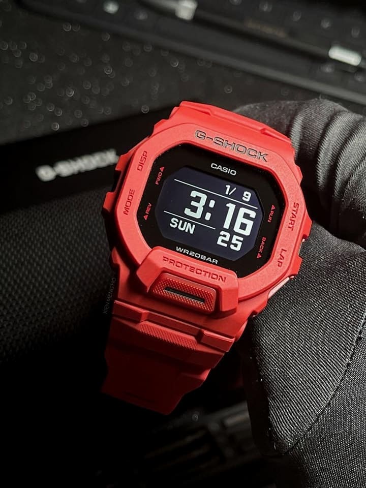 GBD-200 Reloj G-Shock Pulsera de Caucho para Hombre Digital Bluetooth