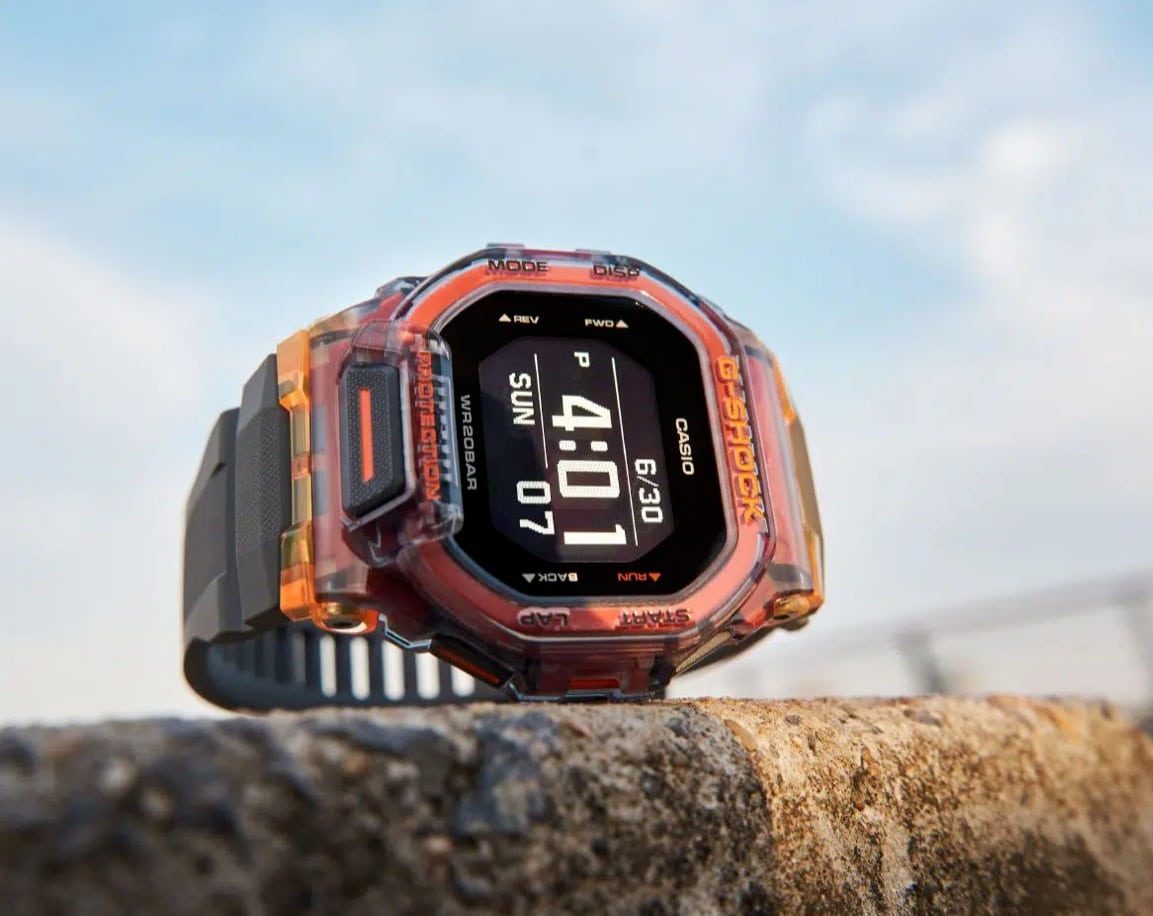 GBD-200 Reloj G-Shock Pulsera de Caucho para Hombre Digital Bluetooth