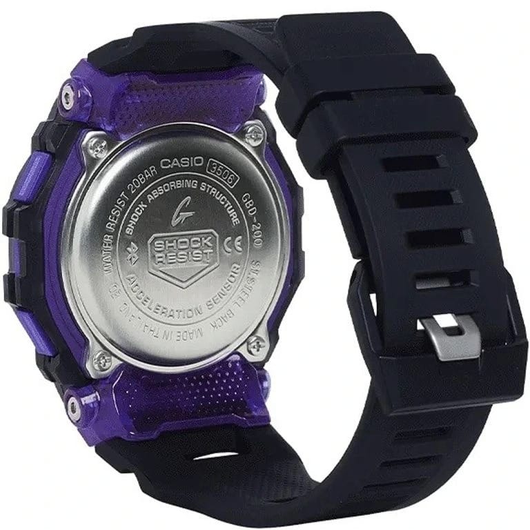 GBD-200 Reloj G-Shock Pulsera de Caucho para Hombre Digital Bluetooth