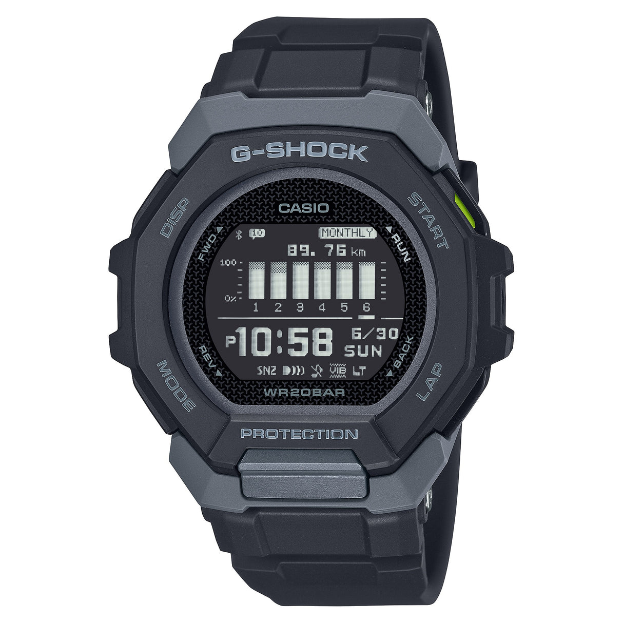 GBD-300 Reloj G-Shock digital conexión a celular pulsera de resina Bluetooth